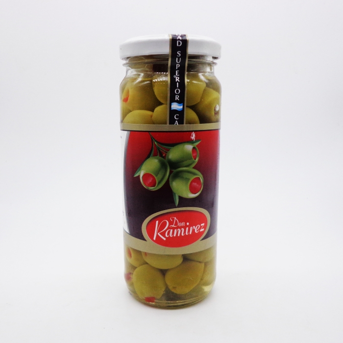 ACEITUNAS VERDES RELLERAS CON MORRON
